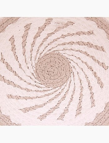 Corbeille murale ronde en corde imprimée 20cm