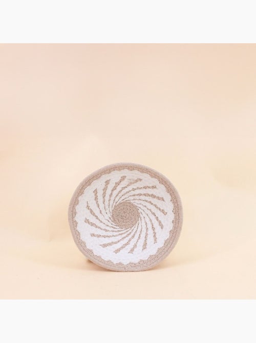 Corbeille murale ronde en corde imprimée 20cm - Kiabi Corbeille murale ronde en corde imprimée 20cm - Kiabi