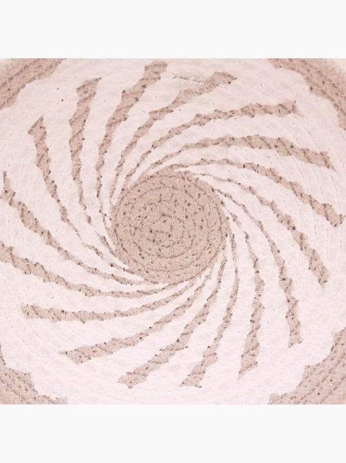Corbeille murale ronde en corde imprimée 20cm - Kiabi Corbeille murale ronde en corde imprimée 20cm - Kiabi
