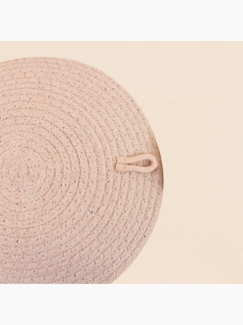 Corbeille murale ronde en corde imprimée 20cm - Kiabi Corbeille murale ronde en corde imprimée 20cm - Kiabi