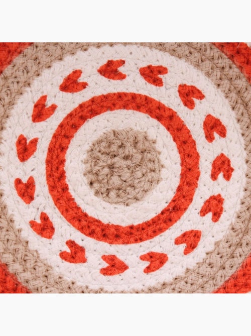 Corbeille murale ronde en corde imprimée 30cm - Kiabi Corbeille murale ronde en corde imprimée 30cm - Kiabi