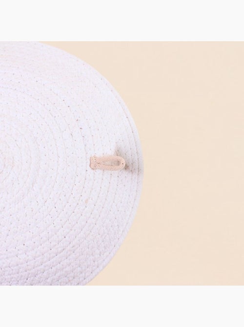 Corbeille murale ronde en corde imprimée 30cm - Kiabi Corbeille murale ronde en corde imprimée 30cm - Kiabi