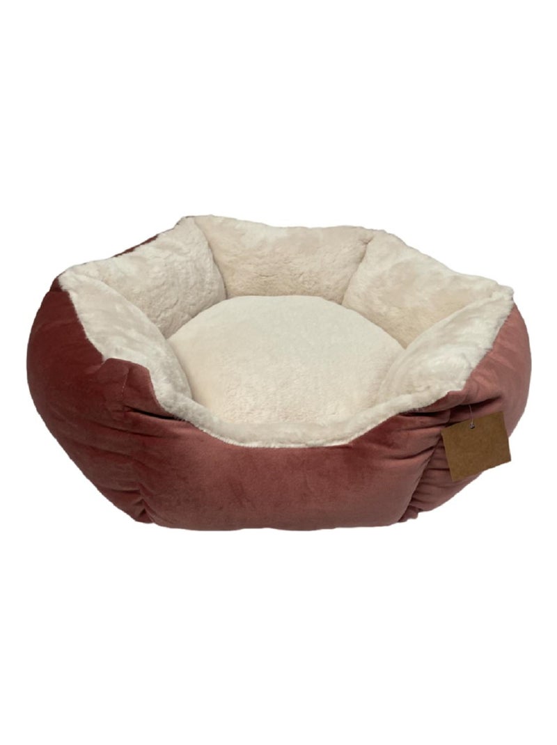 CORBEILLE POUR CHAT FOURRURE ROSE Blanc Rose - Kiabi