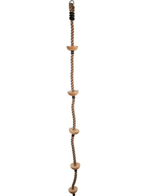 Corde à grimper avec marches en bois - Kiabi