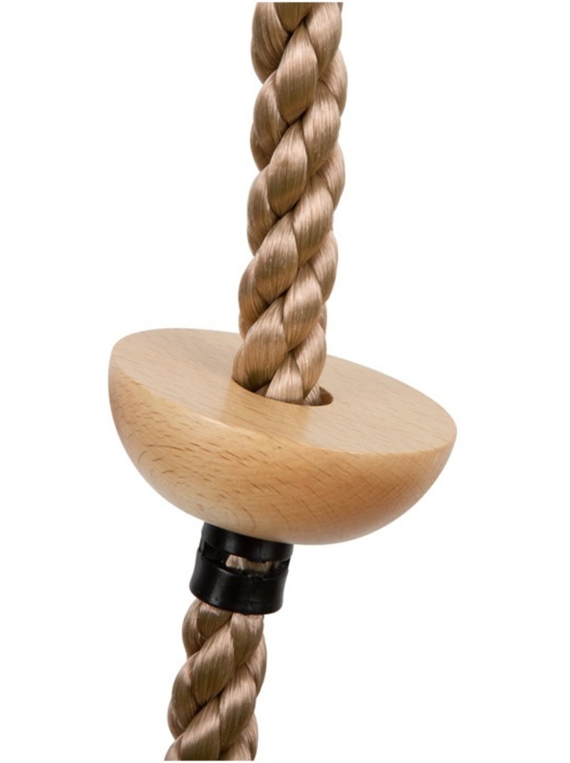 Corde à grimper avec marches en bois Marron - Kiabi