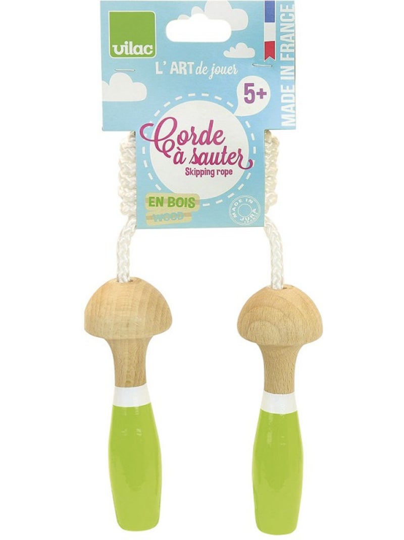 Corde à sauter bicolore Vert - Kiabi