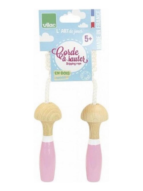 Corde A Sauter En Bois Bi Rose - Kiabi