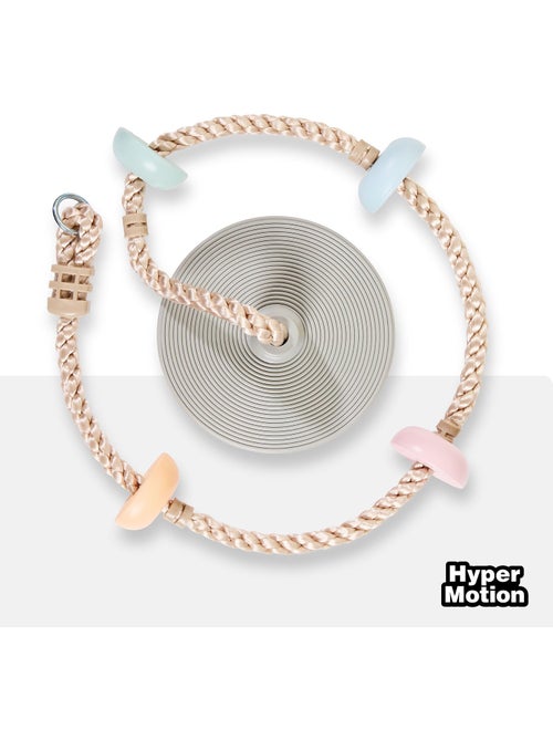 Corde d'escalade enfant avec disque balançoire et poignées l. 2m diam 30cm - Kiabi Corde d'escalade enfant avec disque balançoire et poignées l. 2m diam 30cm - Kiabi
