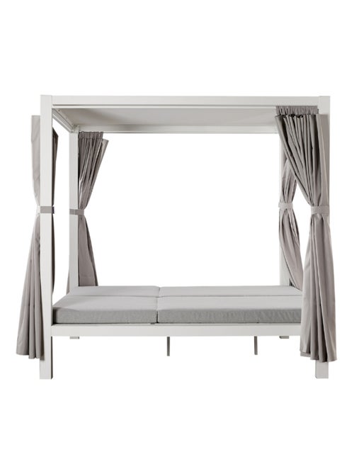 CORDOUE Lit de jardin 2 places gris - Kiabi
