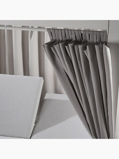 CORDOUE Lit de jardin 2 places gris - Kiabi