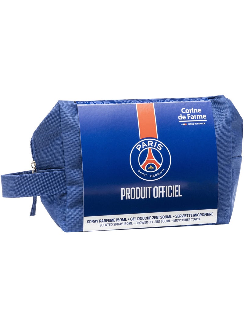 Corine de farme - coffret psg trousse eau parfumée + gel douche 2en1 + serviette Blanc Multicolore - Kiabi
