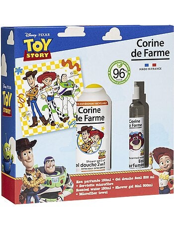 Corine de farme - coffret toy story eau parfumée + gel douche 2en1 + serviette