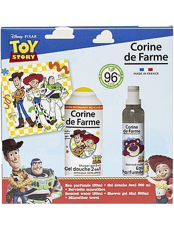 Corine de farme - coffret toy story eau parfumée + gel douche 2en1 + serviette