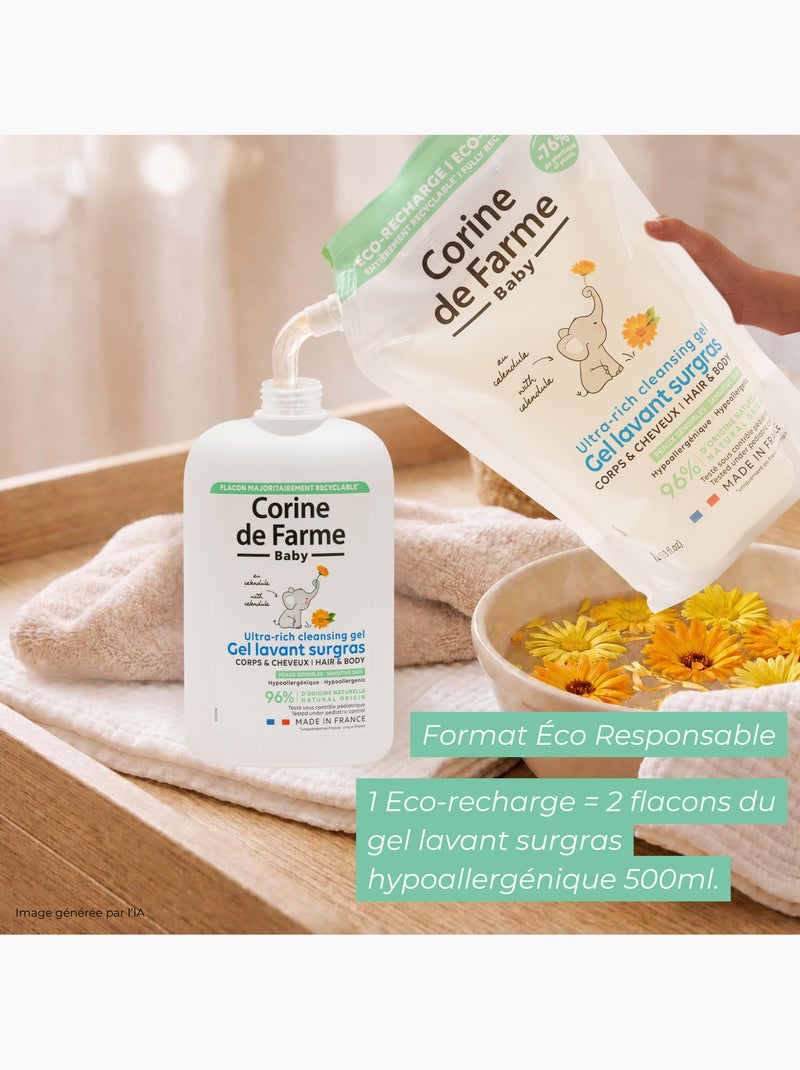 Corine de farme - eco-recharge gel lavant surgras Blanc Multicolore - Kiabi