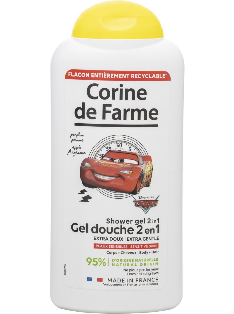 Corine de farme - gel douche extra doux corps et cheveux cars Blanc Multicolore - Kiabi
