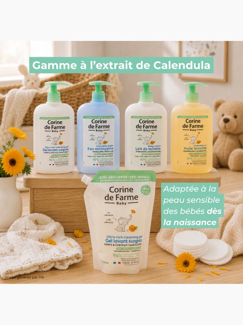 Corine de farme - gel lavant corps &cheveux surgras hypoallergénique - Kiabi Corine de farme - gel lavant corps &cheveux surgras hypoallergénique - Kiabi