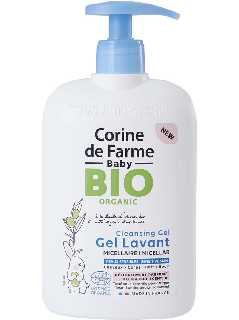 Corine de farme - gel lavant micellaire corps & cheveux parfumé certifié bio - éco pack x9 Blanc Multicolore - Kiabi
