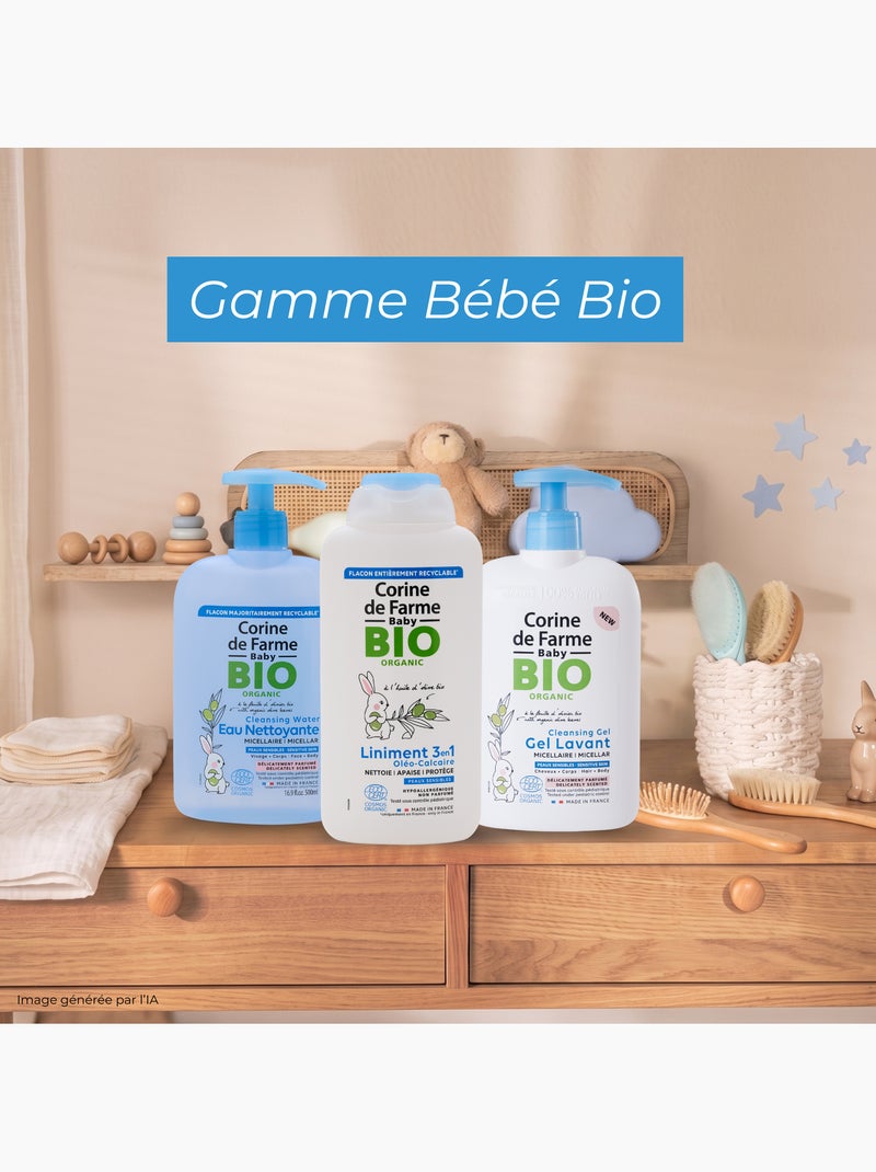 Corine de farme - gel lavant micellaire corps & cheveux parfumé certifié bio - éco pack x9 Blanc Multicolore - Kiabi