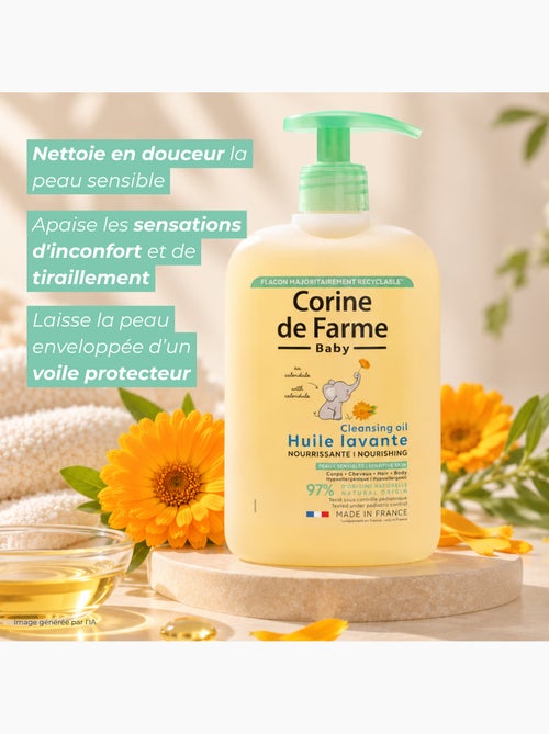 Corine de farme - huile lavante nourrissante à l'extrait de calendula - Kiabi