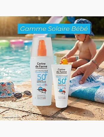 Corine de farme - lait protecteur visage et corps spf50+ babies & kids