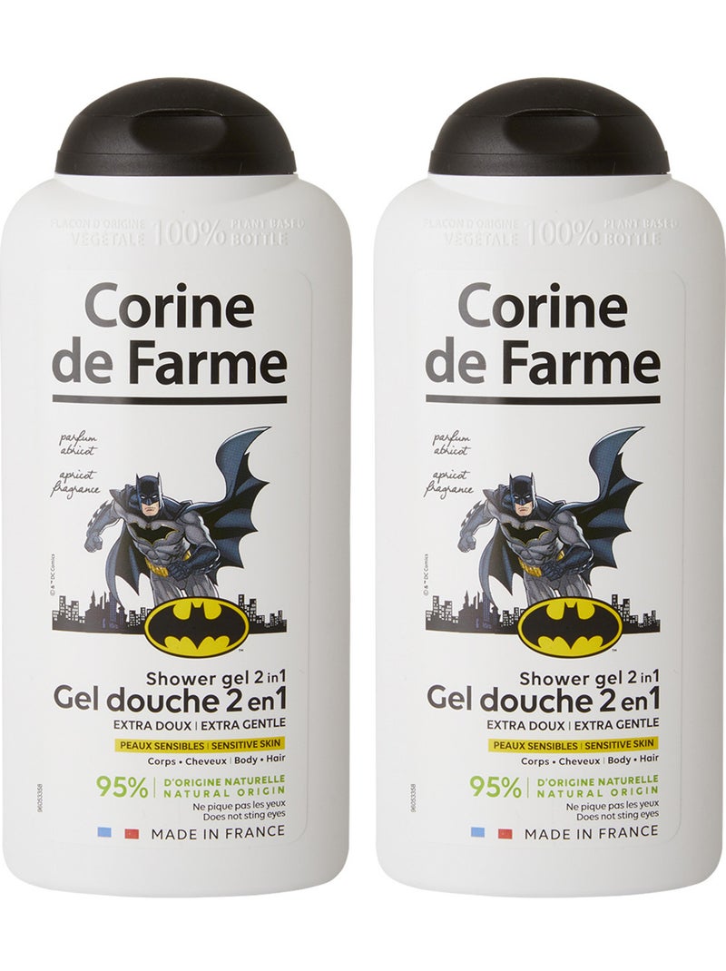 Corine de farme - lot de 2 - gel douche 2en1 extra doux corps & cheveux batman Blanc Multicolore - Kiabi