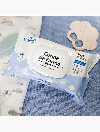 Corine de farme - pack de 6 lingettes bébé water essential