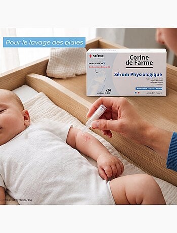 Corine de farme - sérum physiologique bébé - éco pack 15 boîtes de 30