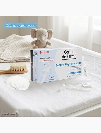 Corine de farme - sérum physiologique bébé - éco pack 15 boîtes de 30