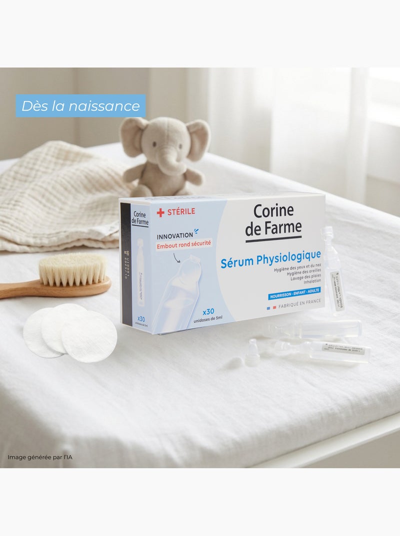 Corine de farme - sérum physiologique bébé - éco pack 15 boîtes de 30 Blanc Multicolore - Kiabi