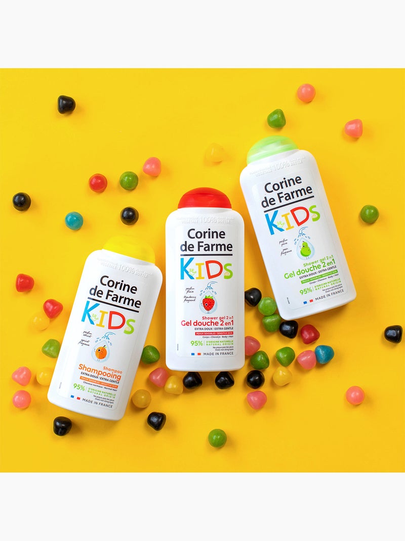 Corine de farme - trio de gels douches poire et fraise + shampoing enfant Blanc Multicolore - Kiabi