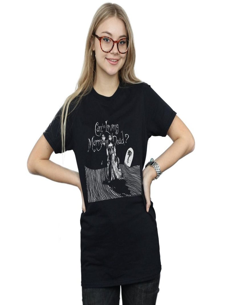 Corpse Bride - T-shirt MARRY THE DEAD Noir - Kiabi