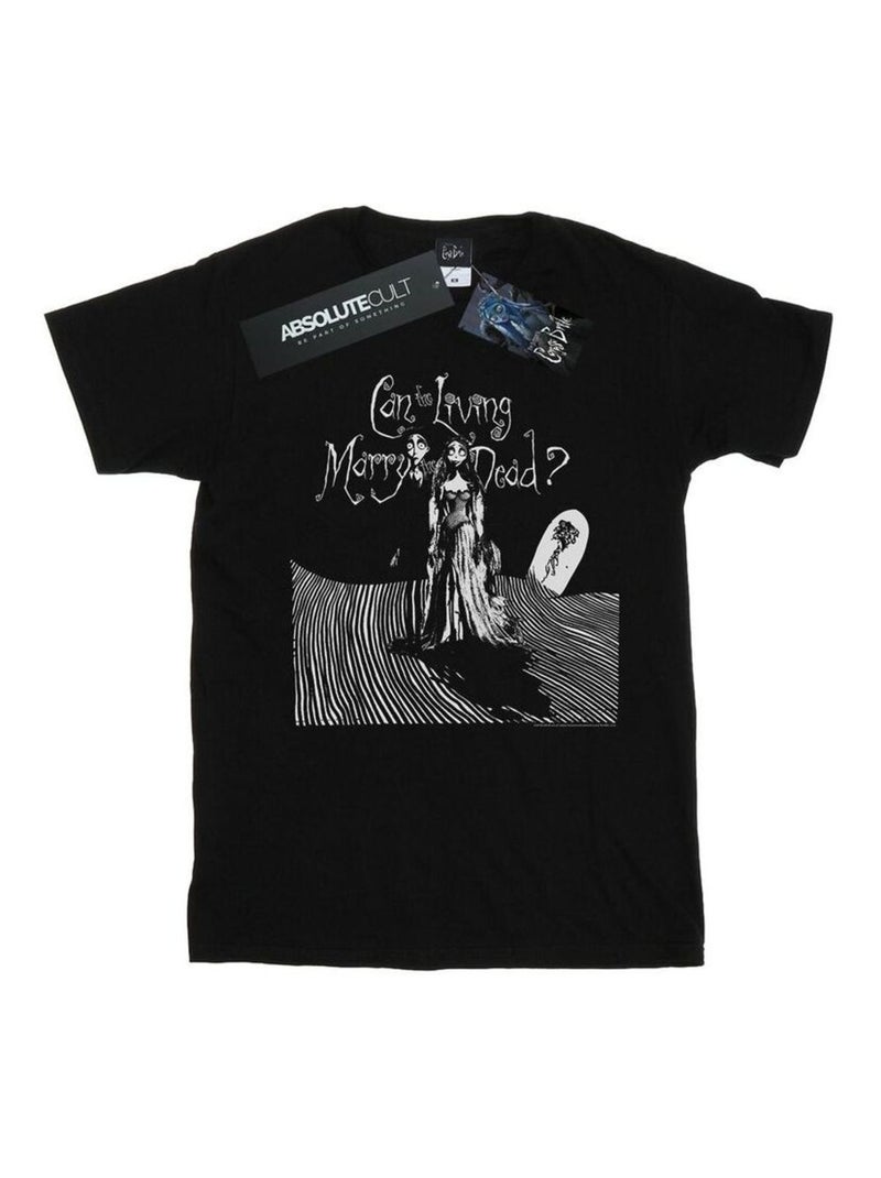 Corpse Bride - T-shirt MARRY THE DEAD Noir - Kiabi