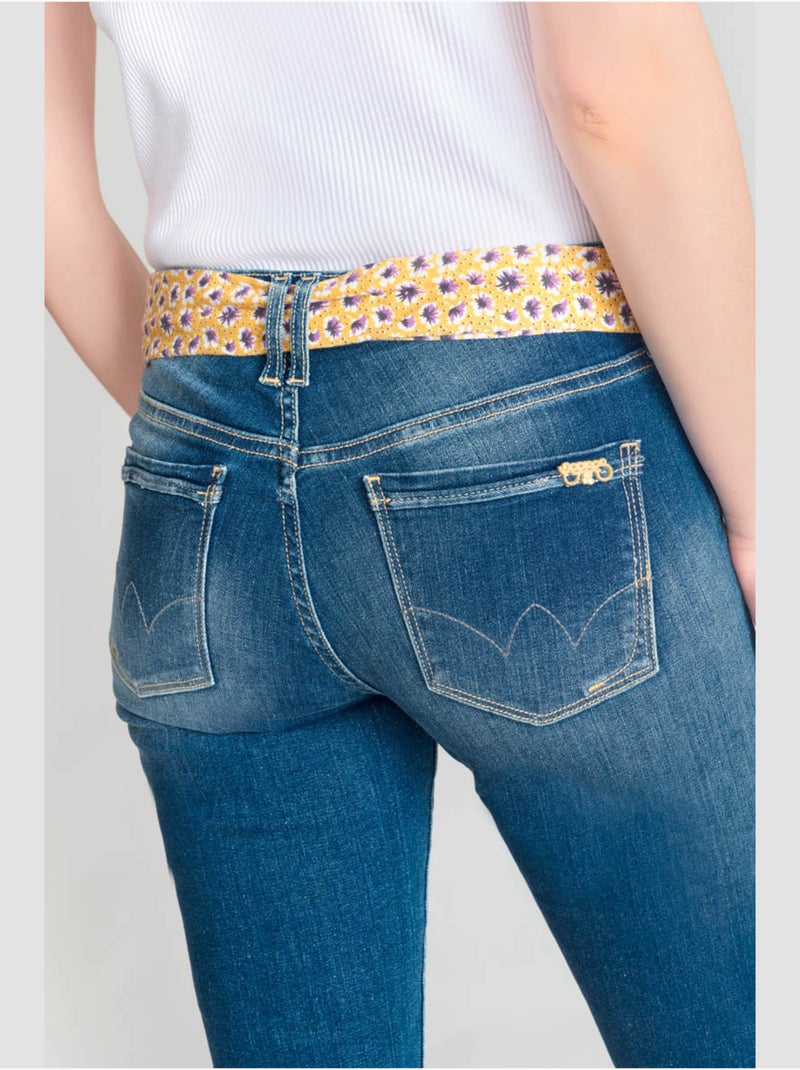 Corsaire AROL pantacourt en jeans 'Le Temps Des Cerises' Bleu - Kiabi