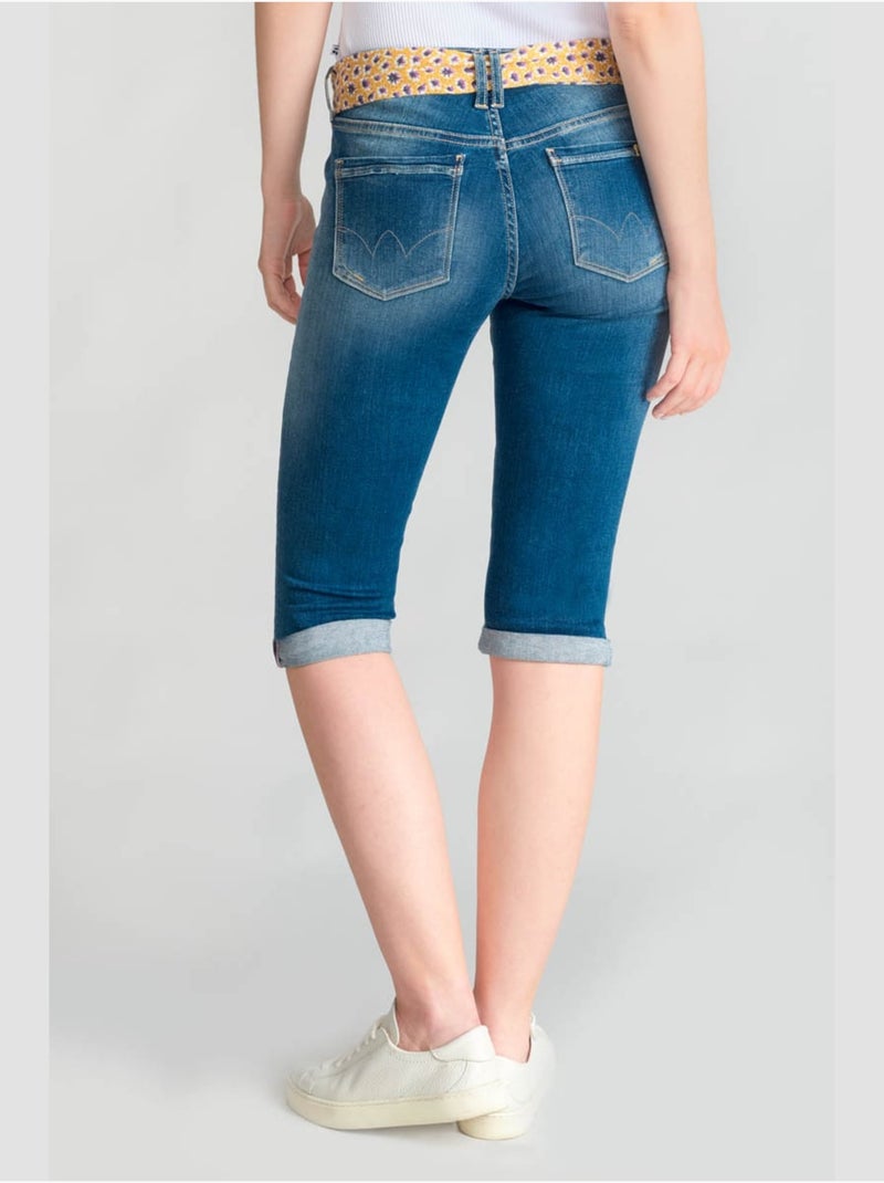 Corsaire AROL pantacourt en jeans 'Le Temps Des Cerises' Bleu - Kiabi