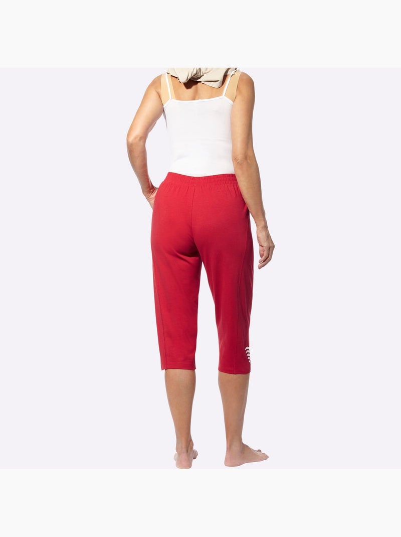 Corsaire Ceinture élastique Confortable - Taille Standard - Moda Vilona Rouge - Kiabi