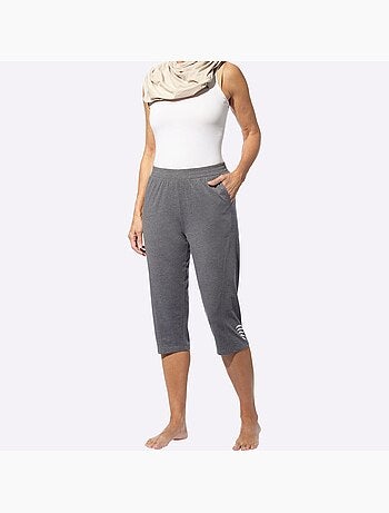 Corsaire avec ceinture élastique et motif imprimé brillant - Taille standard - Moda Vilona