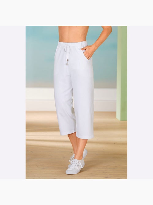 Corsaire de loisirs à ceinture élastique et poches pratiques - Taille standard - Moda Vilona - Kiabi