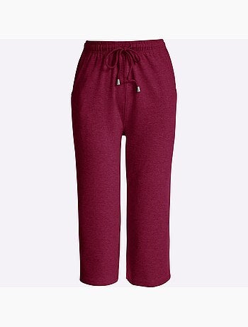 Corsaire de loisirs en jersey avec ceinture et poches - Taille standard - Moda Vilona