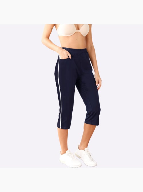 Corsaire de loisirs avec ceinture élastique et poches - Taille standard - Moda Vilona - Kiabi