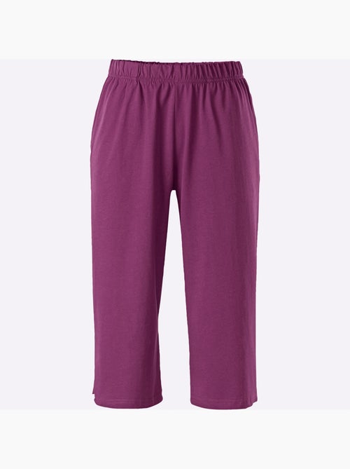 Corsaire de loisirs avec ceinture élastique et poches cousues - Taille standard - Moda Vilona - Kiabi