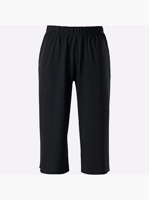 Corsaire de loisirs avec jambes larges et ceinture élastique - Taille standard - Moda Vilona - Kiabi