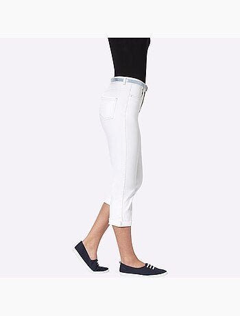 Corsaire En Jean Ceinture - Taille Standard - Moda Vilona