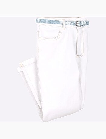 Corsaire En Jean Ceinture - Taille Standard - Moda Vilona