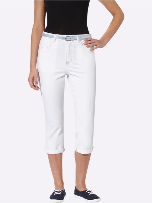 Corsaire En Jean Ceinture - Taille Standard - Moda Vilona - Kiabi