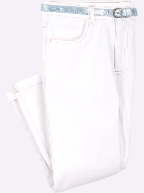 Corsaire En Jean Ceinture - Taille Standard - Moda Vilona - Kiabi