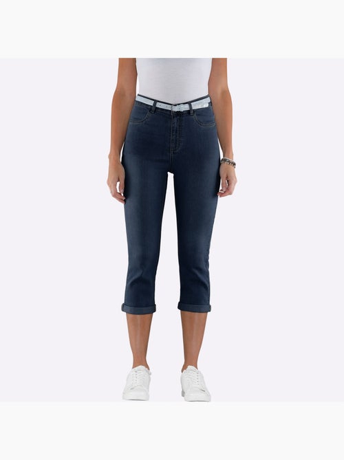 Corsaire En Jean Ceinture - Taille Standard - Moda Vilona - Kiabi