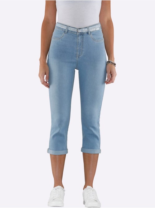 Corsaire En Jean Ceinture - Taille Standard - Moda Vilona - Kiabi