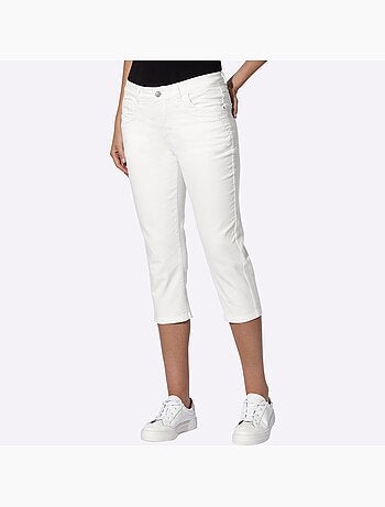 Corsaire en jean coton extensible confortable - taille standard - helline