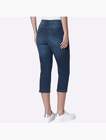 Corsaire En Jean Coton Extensible Confortable - Taille Standard - Helline