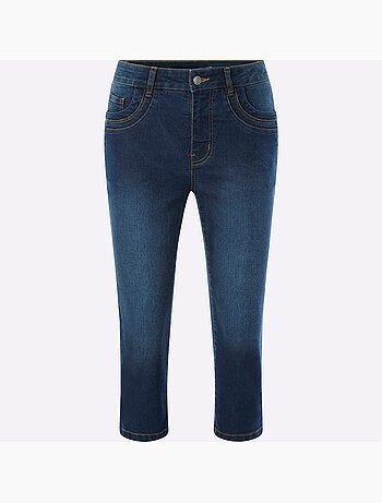 Corsaire En Jean Coton Extensible Confortable - Taille Standard - Helline